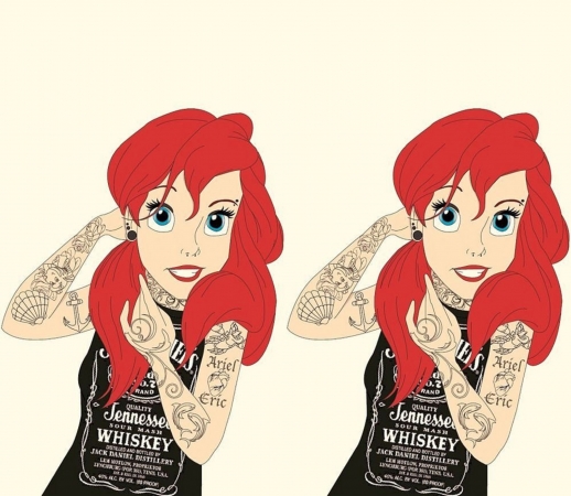 Ariel tattoo Jack Daniels handyhüllen