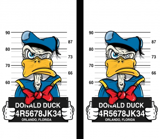Donald Duck Crazy Jail Prison handyhüllen