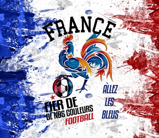 France Football Coq Sportif Fier de nos couleurs Allez les bleus handyhüllen