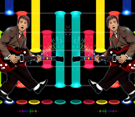 Marty McFly plays Guitar Hero handyhüllen