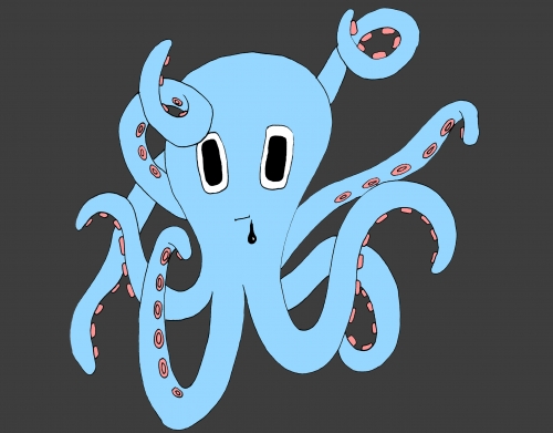 octopus Blue cartoon handyhüllen