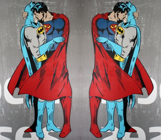 Superman And Batman Kissing For Equality handyhüllen
