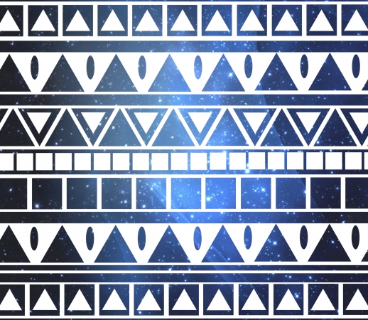 Tribal Aztec Muster-Blau handyhüllen