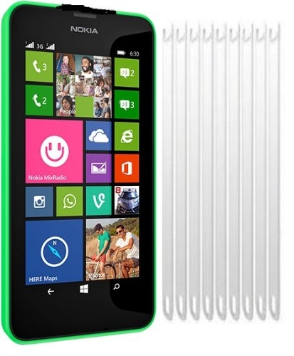 2 in 1 Nokia Lumia 630 Displayschutzfolie