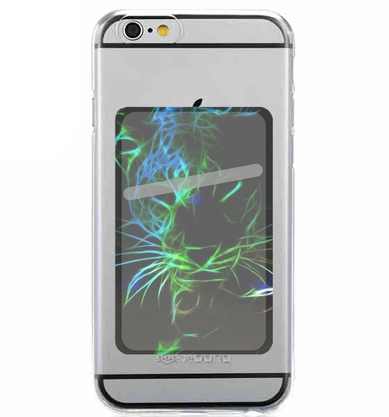 Abstract neon Leopard für Slot Card