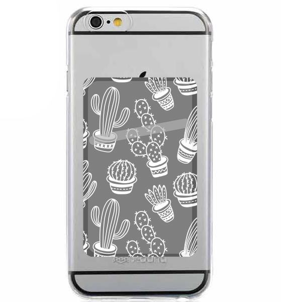 Cactus Pattern Black Vector für Slot Card