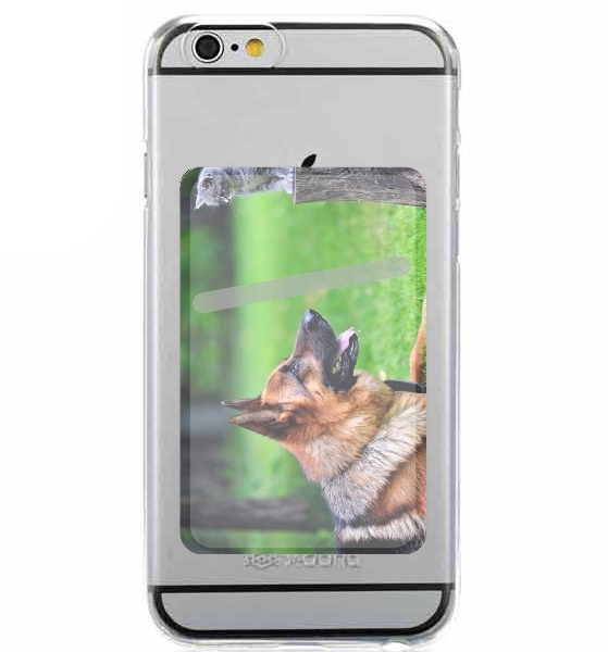 German shepherd with cat für Slot Card