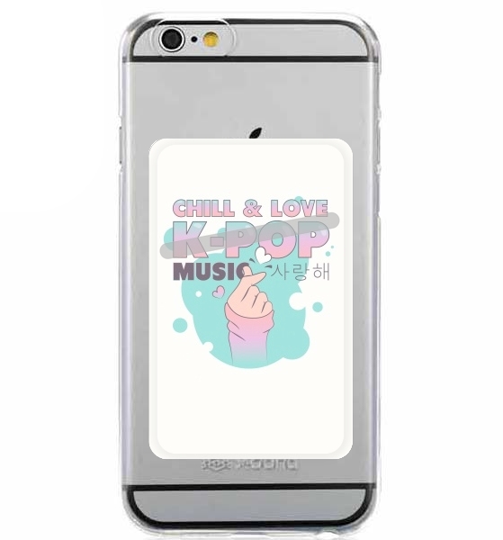 Hand Drawn Finger Heart Chill Love Music Kpop für Slot Card