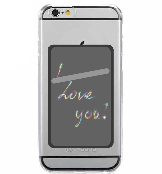 I love you - Rainbow Text für Slot Card