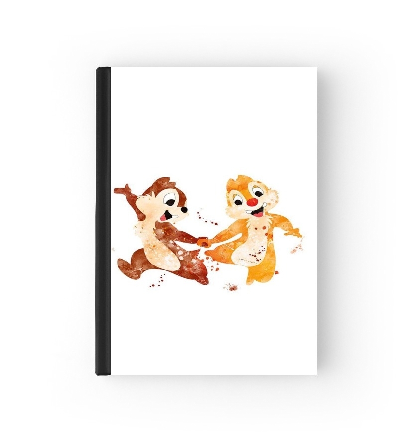 Chip And Dale Watercolor für Passhülle