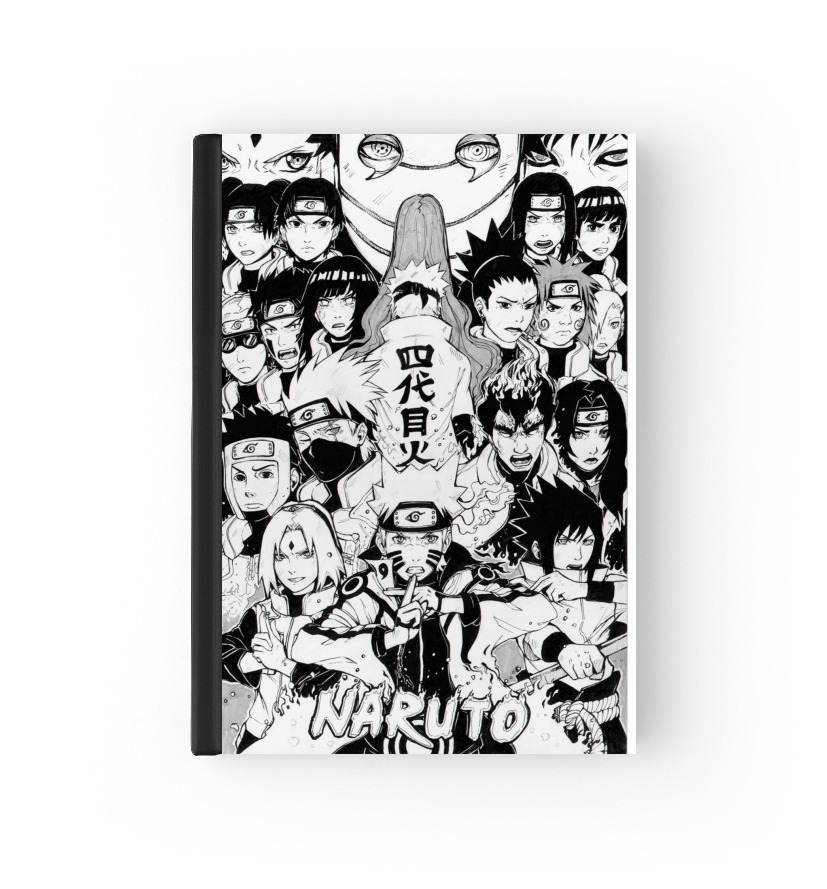 Naruto Black And White Art für Passhülle