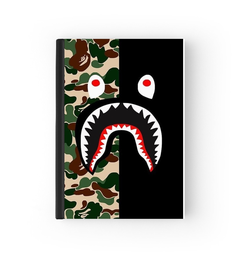 Shark Bape Camo Military Bicolor für Passhülle