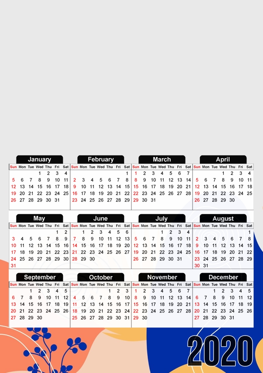 ABST I für A3 Fotokalender 30x43cm