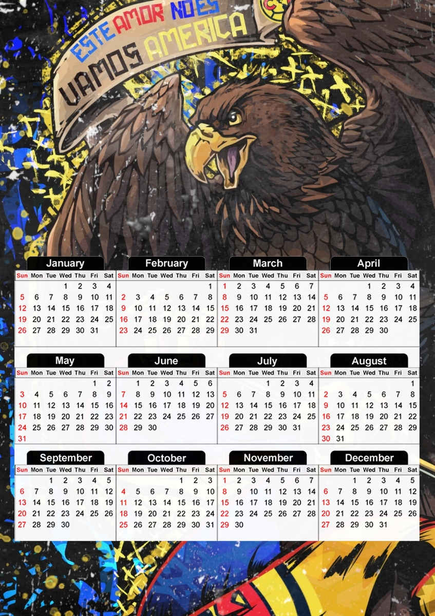 Aguila Bandera für A3 Fotokalender 30x43cm