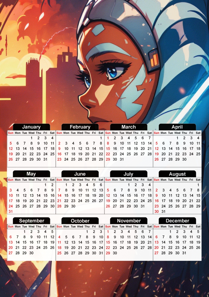 Ahsoka  für A3 Fotokalender 30x43cm