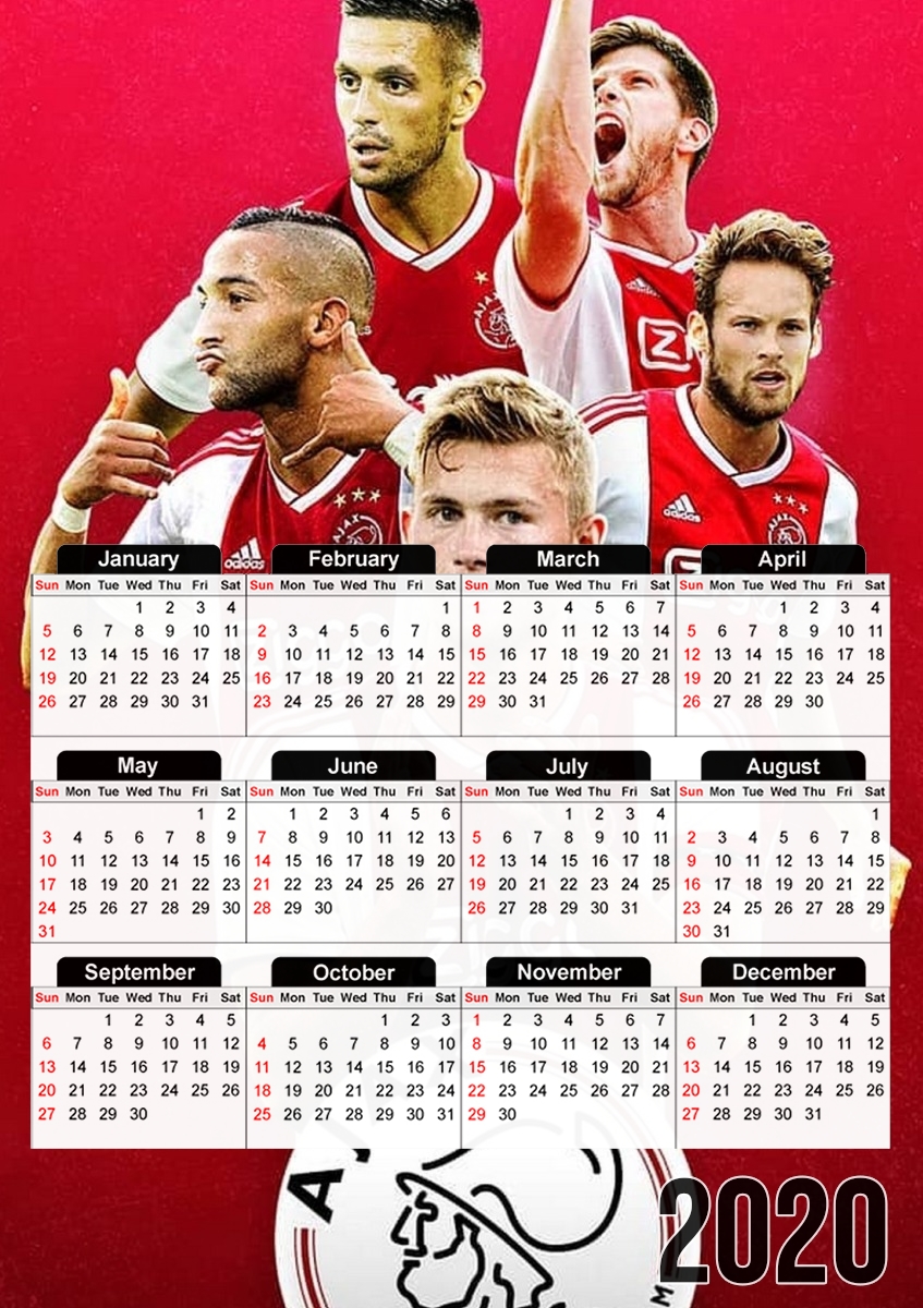 Ajax Legends 2019 für A3 Fotokalender 30x43cm