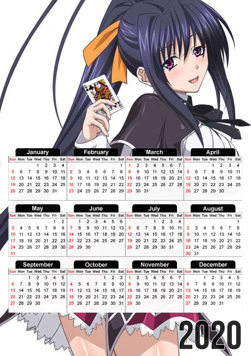 Akeno Himejima High School DxD für A3 Fotokalender 30x43cm