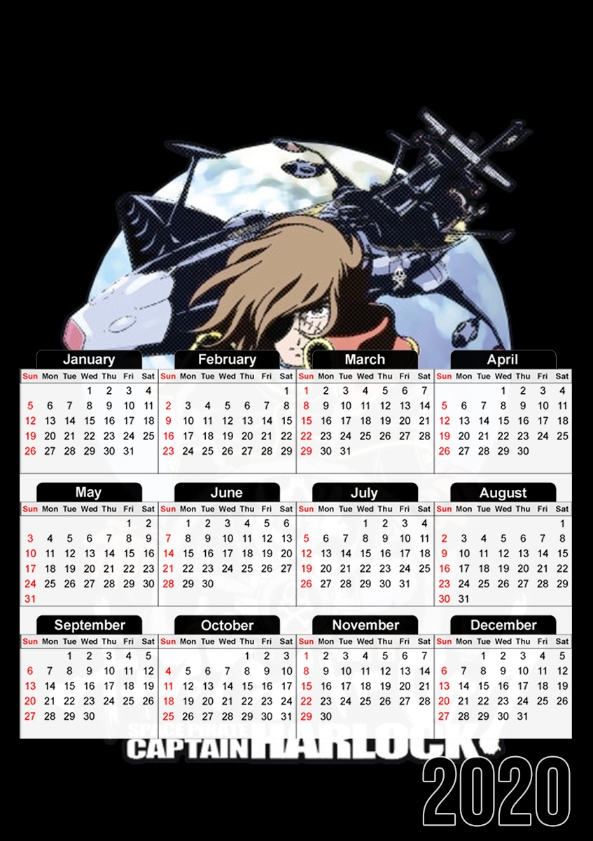 Space Pirate - Captain Harlock für A3 Fotokalender 30x43cm