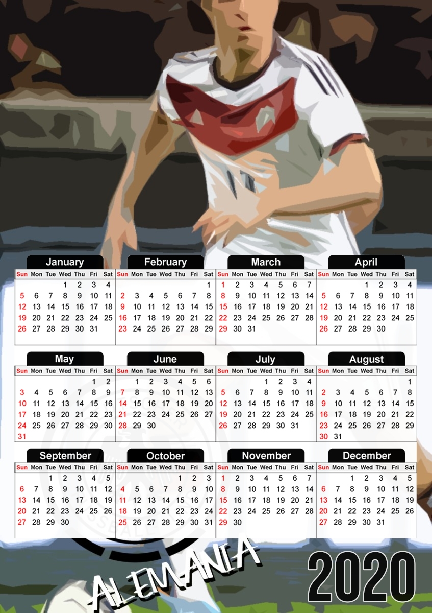 Alemania foot 2014 für A3 Fotokalender 30x43cm