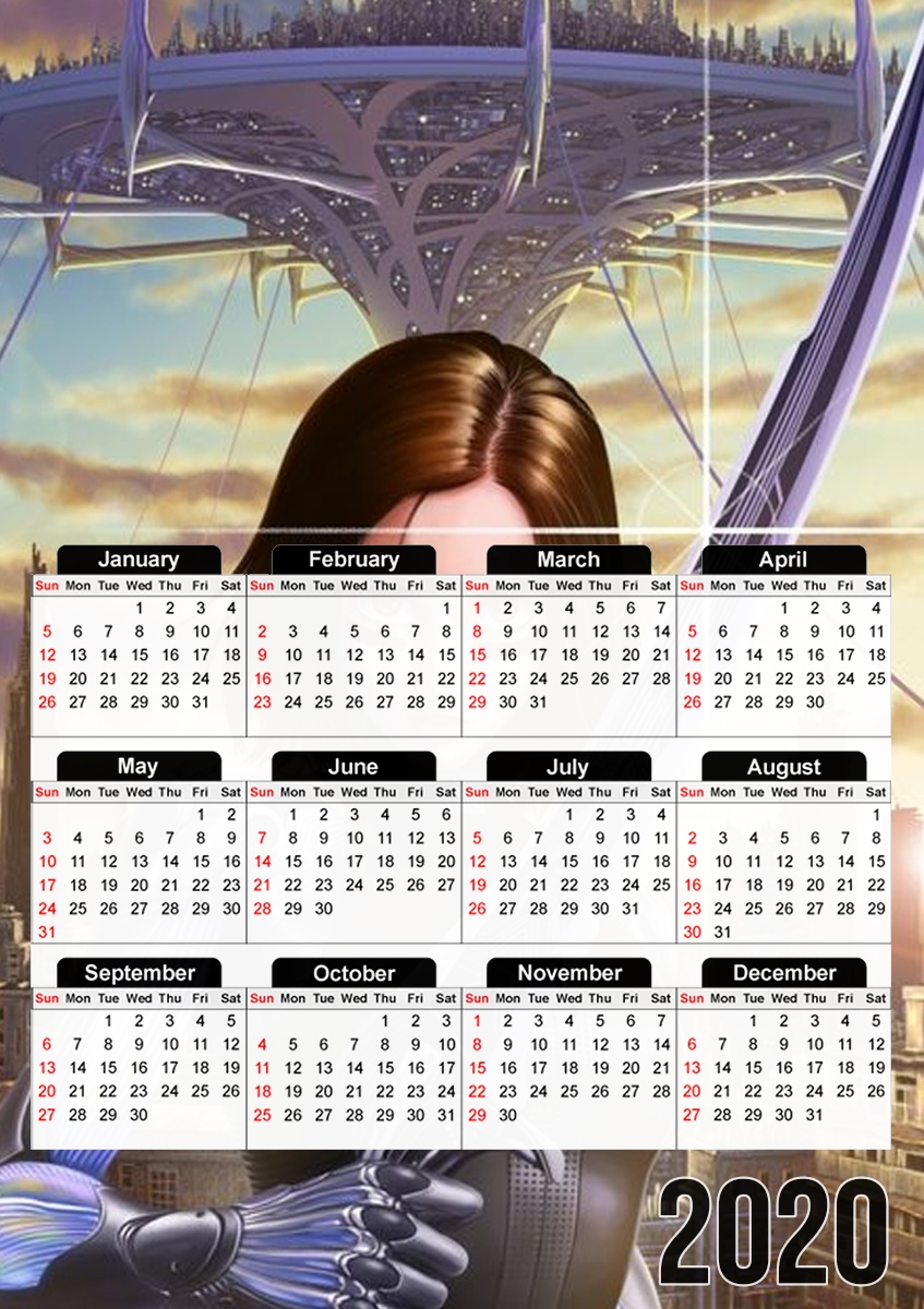 Alita Serious And Angry für A3 Fotokalender 30x43cm