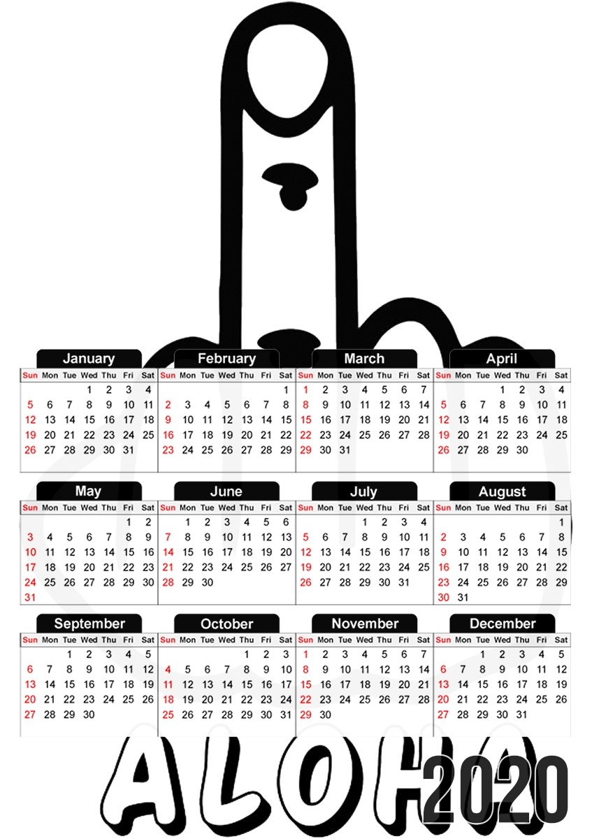 Aloha Locke & Key für A3 Fotokalender 30x43cm