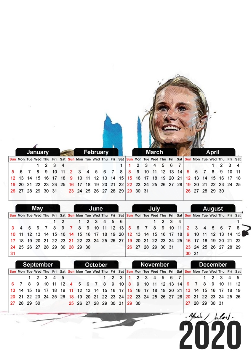 Amandine Henry Painting art für A3 Fotokalender 30x43cm