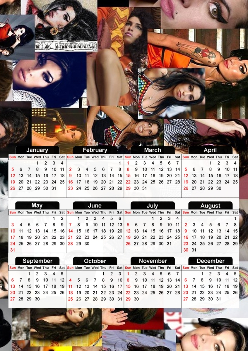 Amy winehouse für A3 Fotokalender 30x43cm