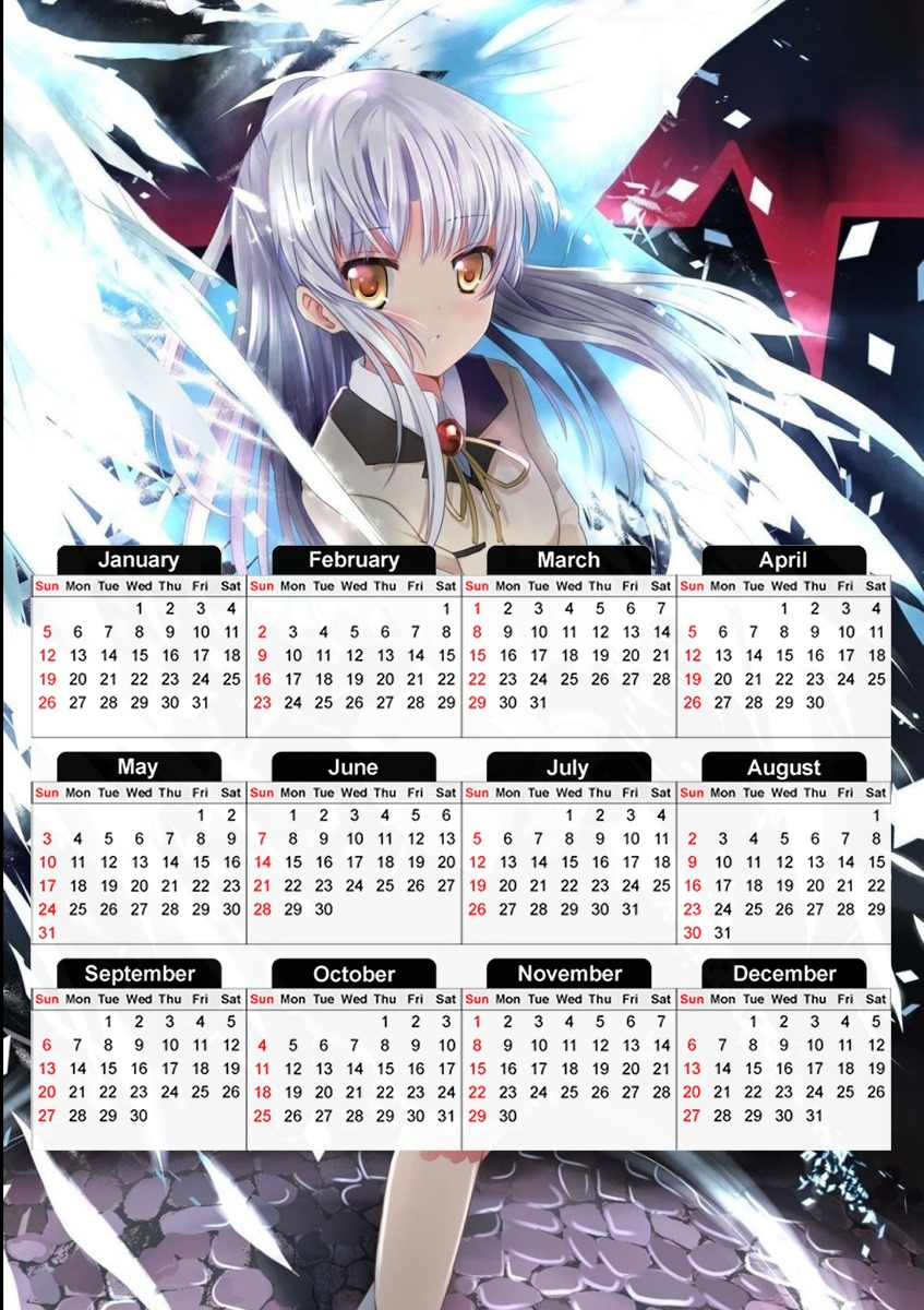 angel Beats für A3 Fotokalender 30x43cm