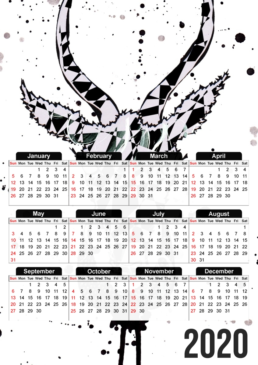 Antelope Masquerade für A3 Fotokalender 30x43cm