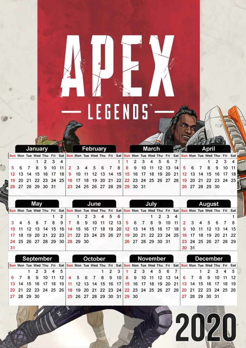 Apex Legends für A3 Fotokalender 30x43cm