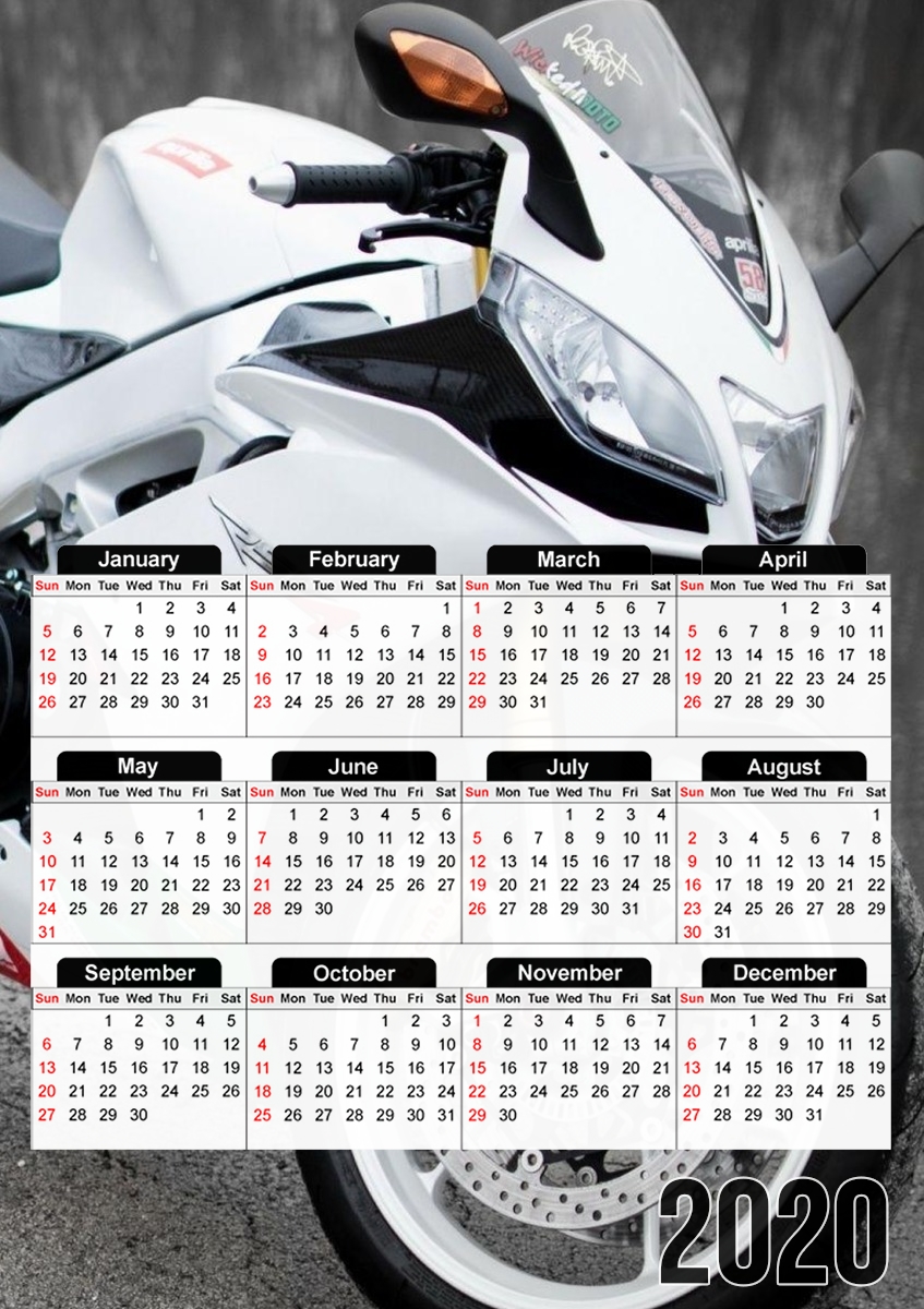 aprilia moto wallpaper art für A3 Fotokalender 30x43cm