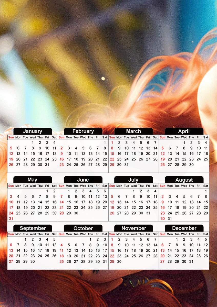 Ariel Ginger für A3 Fotokalender 30x43cm