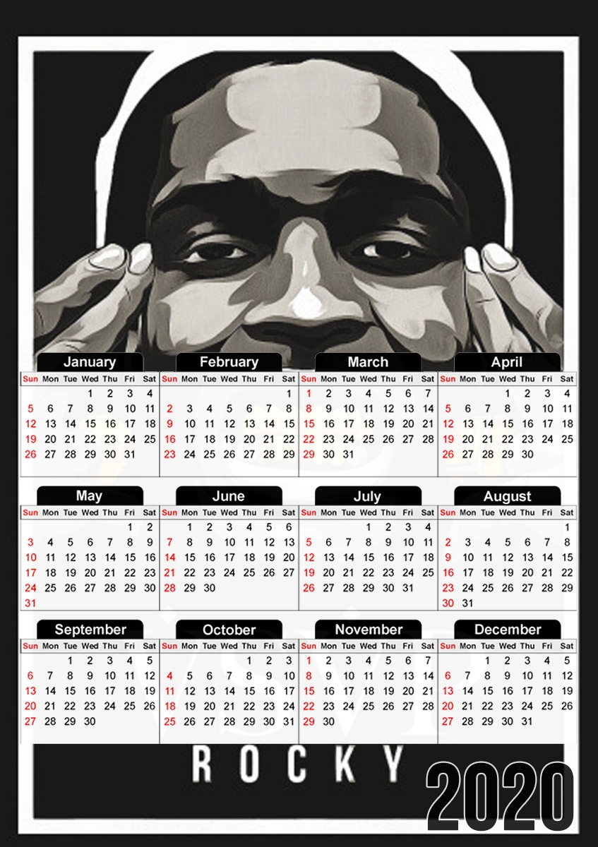 ASAP Rocky für A3 Fotokalender 30x43cm