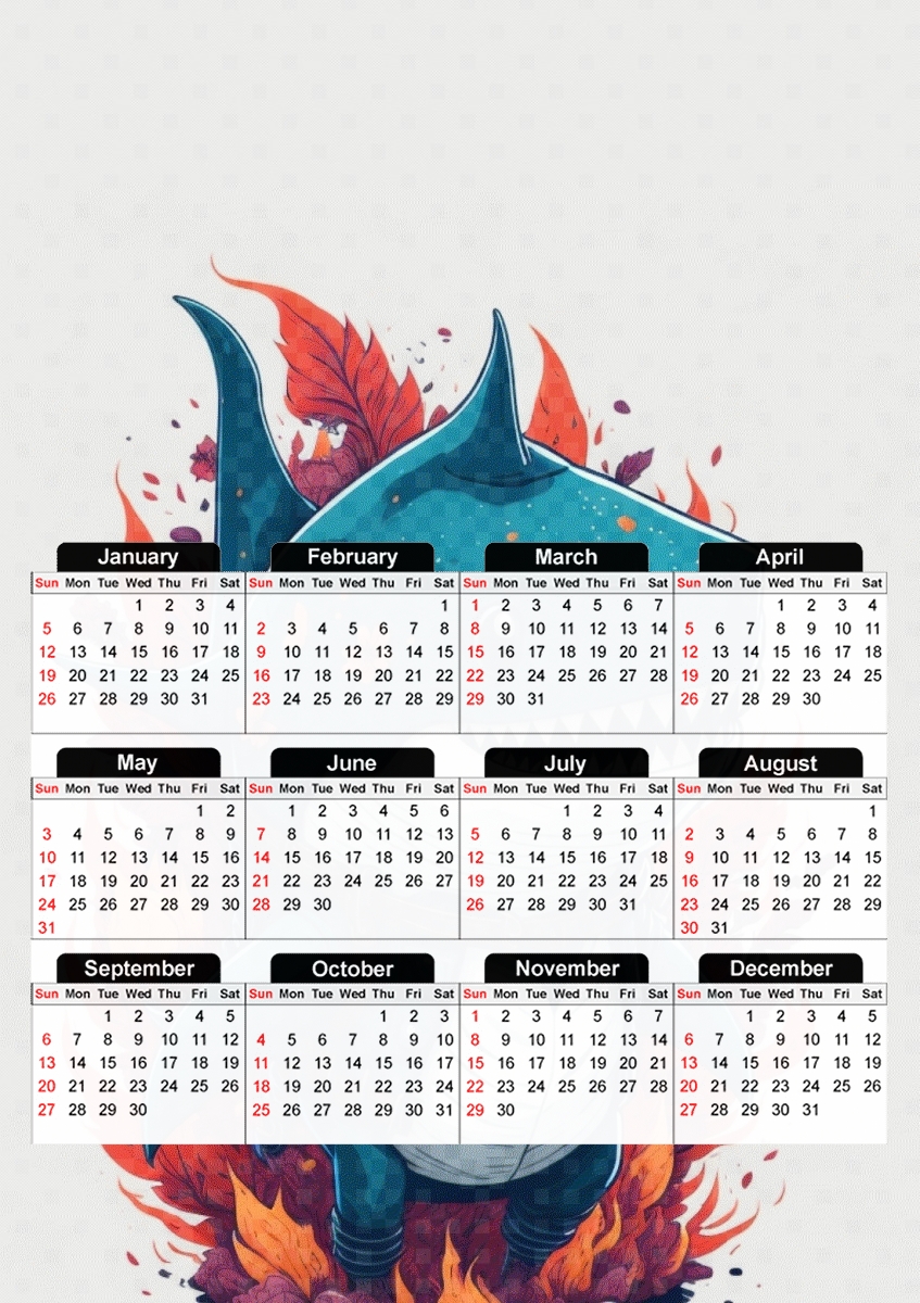 Baby Shark  für A3 Fotokalender 30x43cm