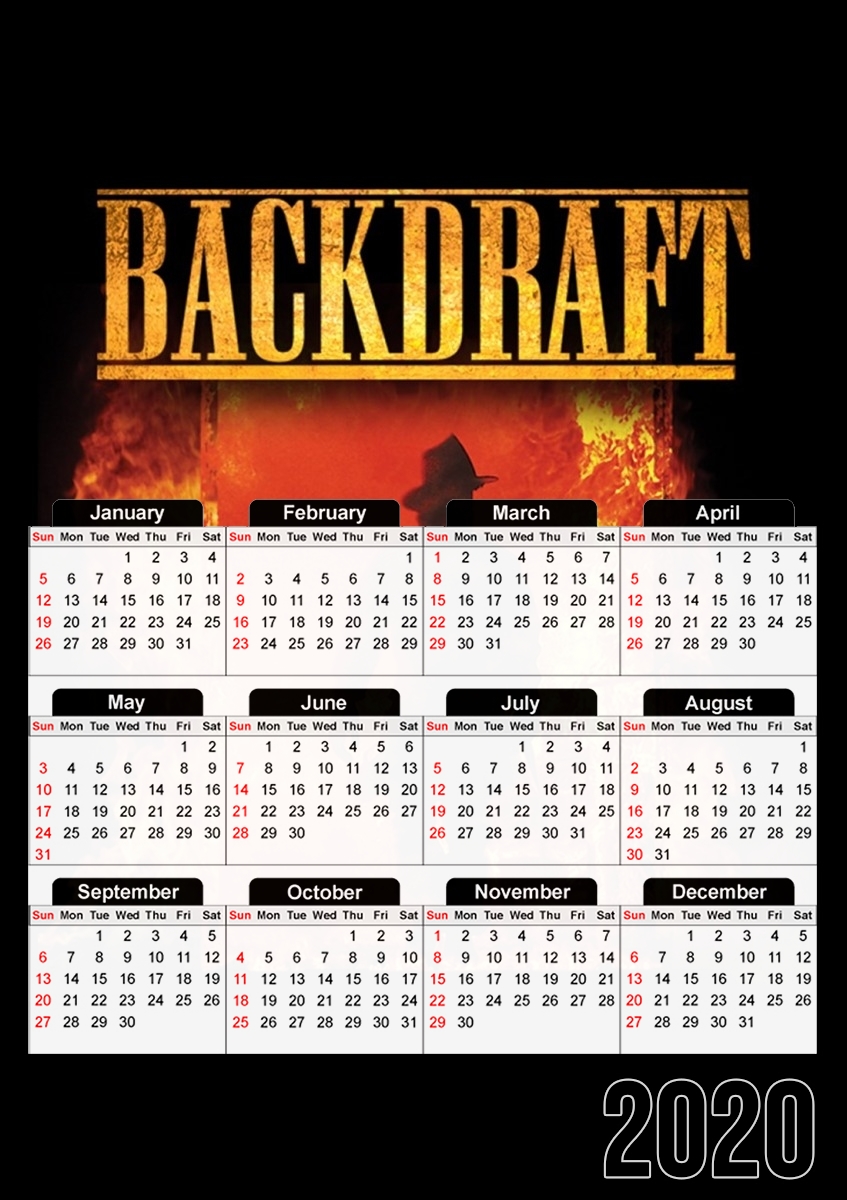 backdraft Feuerwehrmann für A3 Fotokalender 30x43cm