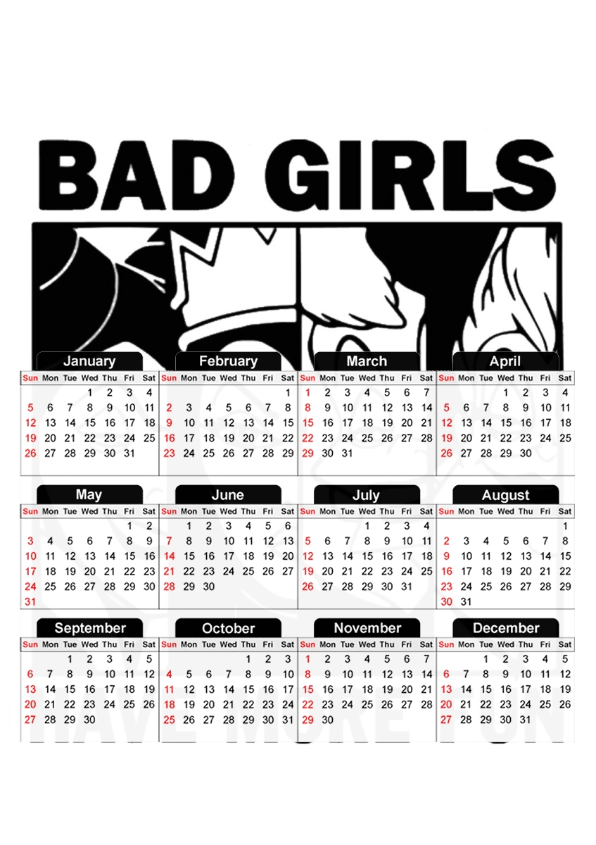 Bad girls have more fun für A3 Fotokalender 30x43cm