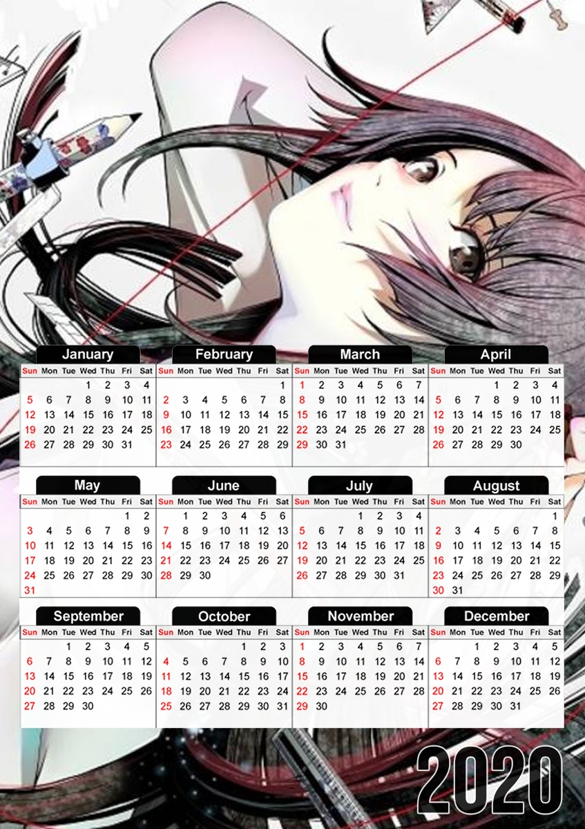 Bakemonogatari School für A3 Fotokalender 30x43cm