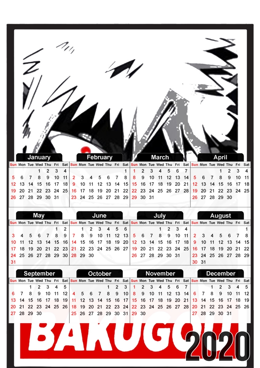 Bakugou Suprem Bad guy für A3 Fotokalender 30x43cm