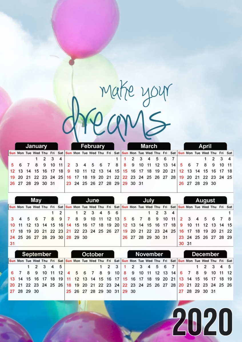 balloon dreams für A3 Fotokalender 30x43cm