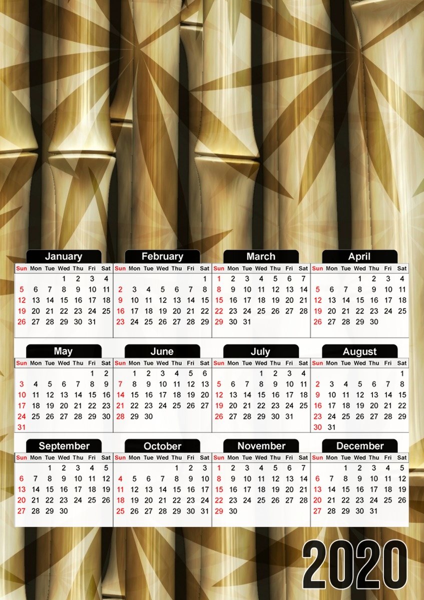 Bamboo Art für A3 Fotokalender 30x43cm