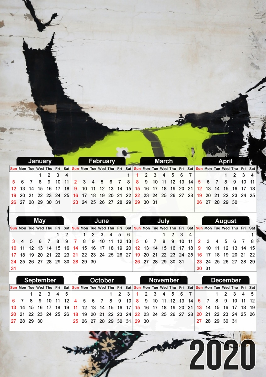 Bansky Yellow Vests für A3 Fotokalender 30x43cm