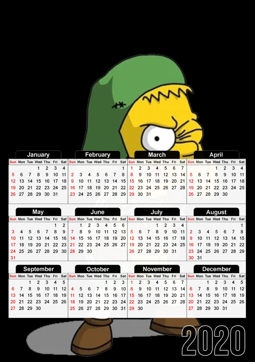 Bart X Link für A3 Fotokalender 30x43cm