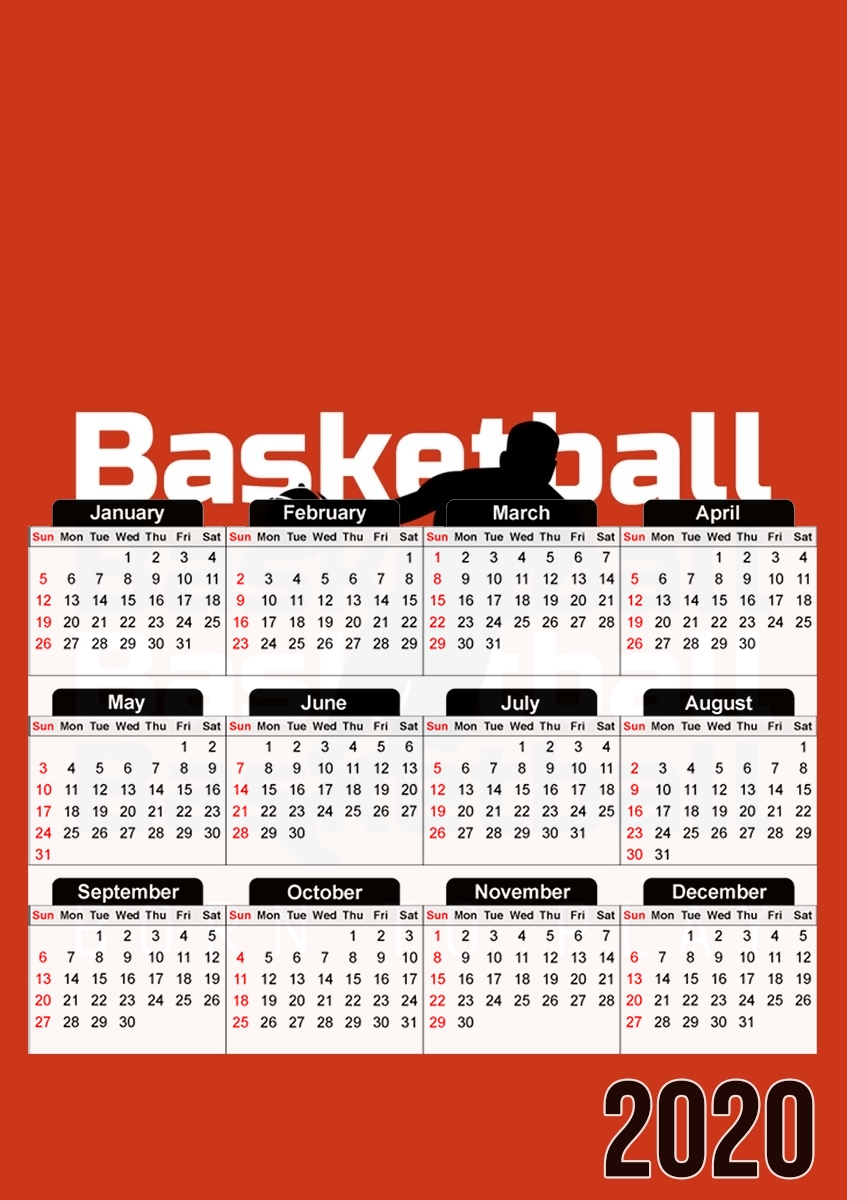 Basketball Born To Play für A3 Fotokalender 30x43cm