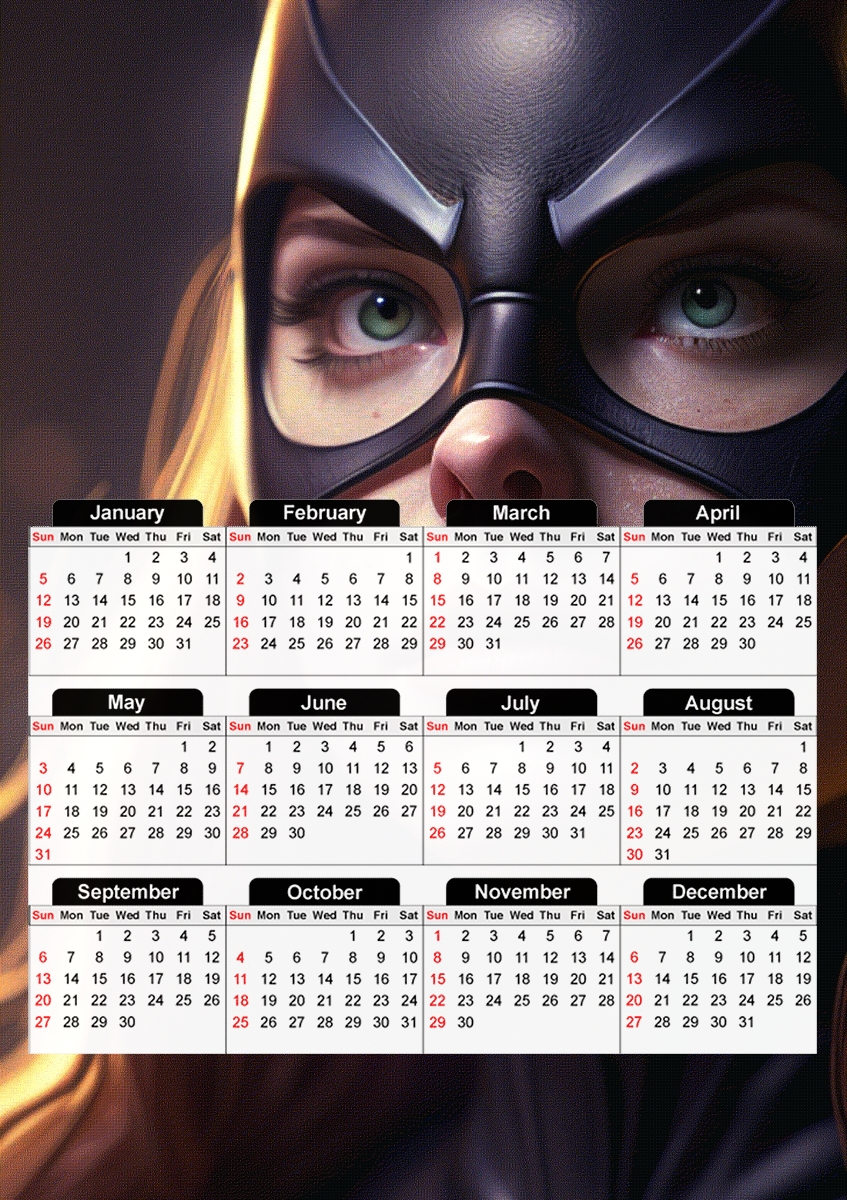 Batgirl für A3 Fotokalender 30x43cm