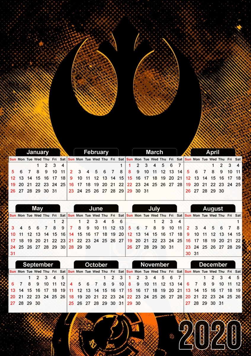 BB8 Art für A3 Fotokalender 30x43cm