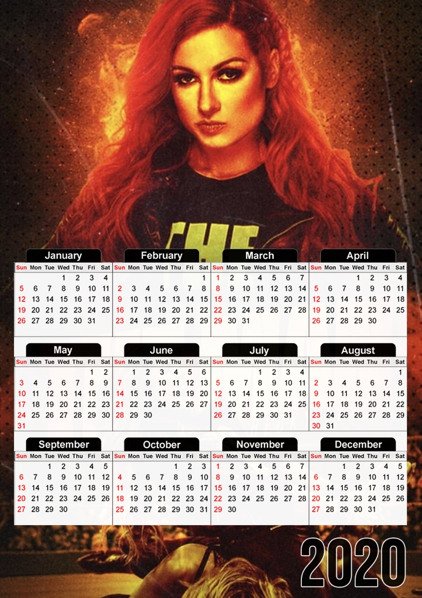 Becky lynch the man Catch für A3 Fotokalender 30x43cm