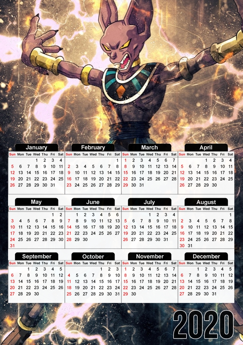 Beerus für A3 Fotokalender 30x43cm