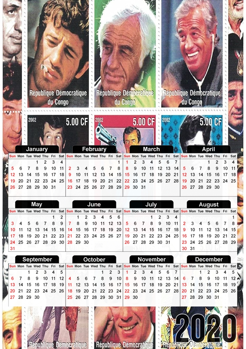 Belmondo Collage für A3 Fotokalender 30x43cm