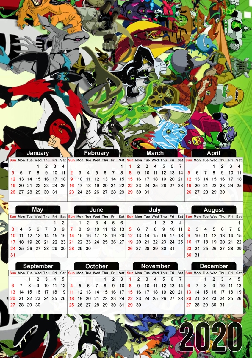 Ben 10 alien force für A3 Fotokalender 30x43cm