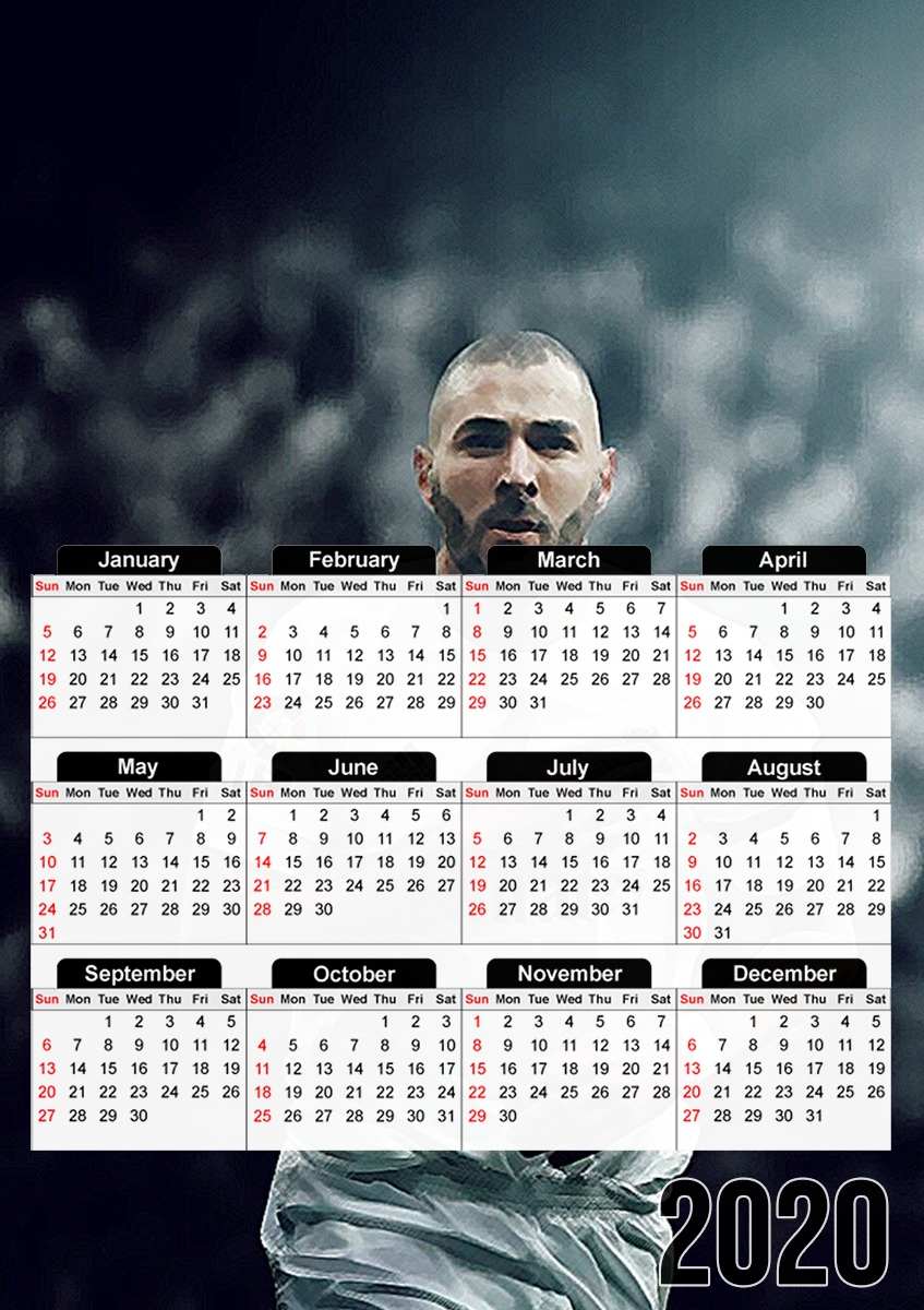 Benzema Aquarelle Art für A3 Fotokalender 30x43cm